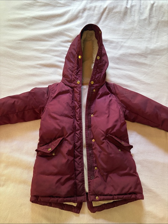Crewcuts Other - Crewcuts Girls Hooded Puffer Jacket - Burgundy